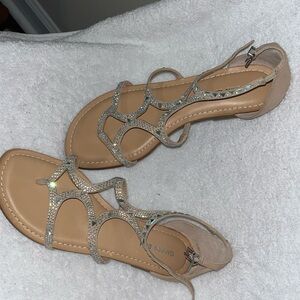 Silver Gianni Bini sandals for any day of the week during this summer heat.